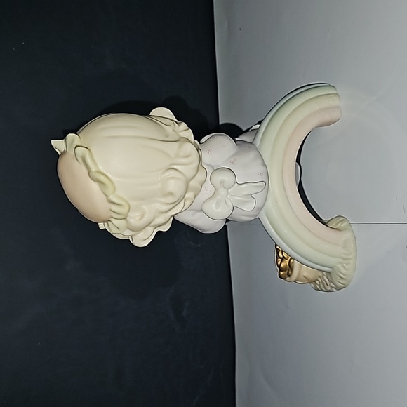 PRECIOUS MOMENTS Figurine Dreams Really Do Come True 1994‎ Rainbow Gold … - Picture 4 of 7